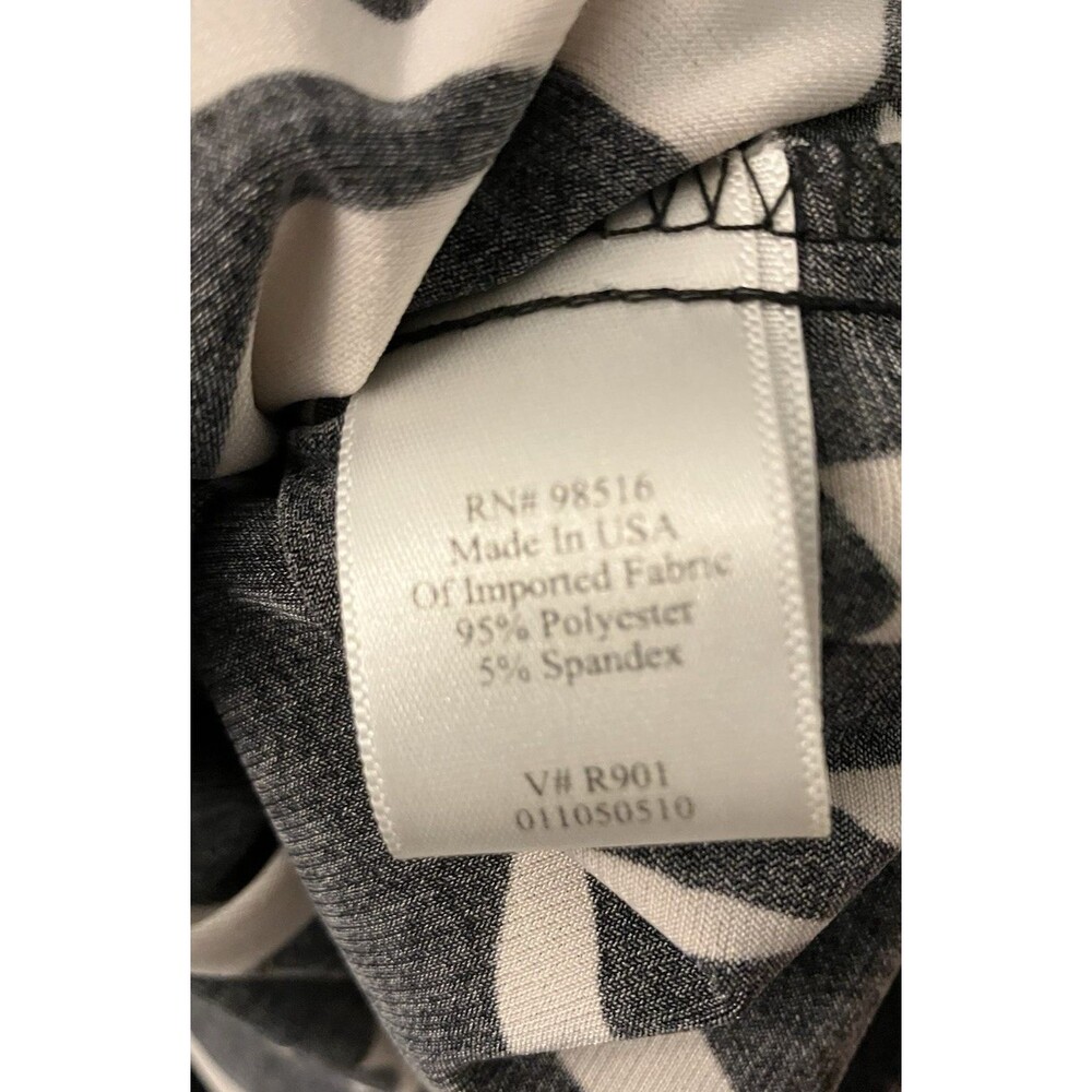 Coldwater Creek Black/White Geometric Tunic Dress Size XL - Picture 3 of 8